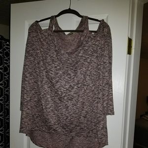 Cold shoulder long sleeve